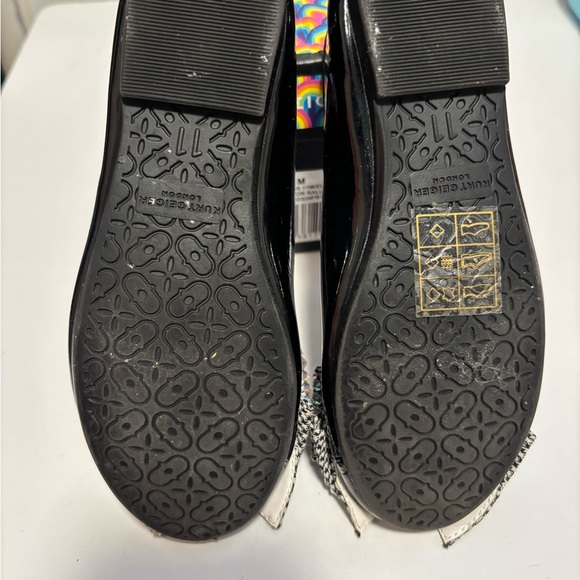 Kurt Geiger Black Flats with Sparkling Bow - Picture 3 of 3